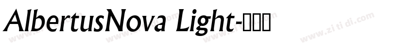 AlbertusNova Light字体转换